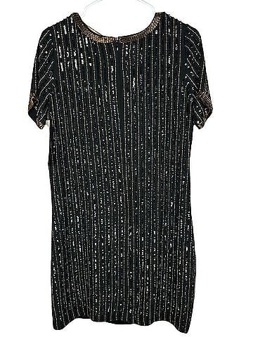 Boston Proper Stripe Sequin Shift Cocktail Dress (view 2)