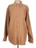 Oleg Cassini 100% Polyester Brown Button-Down Shirt Size L - photo 1