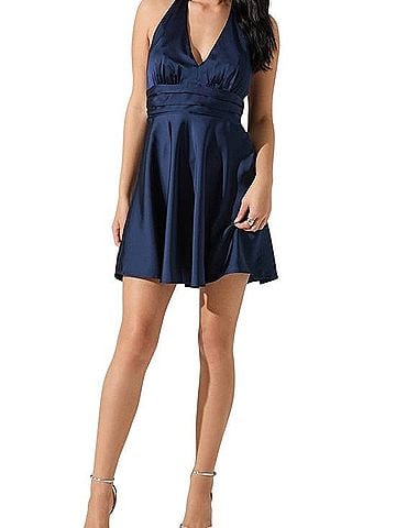 Astr Mielle Halter Mini Dress Casual Dress (view 1)