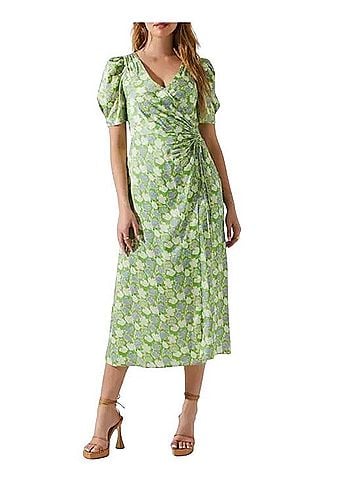 Astr Martina Ruched Dress Casual Dress (view 1)