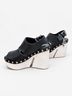 Elena Iachi Black Wedges Size EU 38 - photo 3