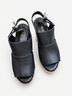 Elena Iachi Black Wedges Size EU 38 - photo 4