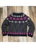 J.Crew Fair Isle Black Pink Casual Sweaters Size S - photo 5