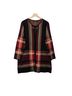Kasper Plaid Red Black Cardigan Size 1X - photo 3