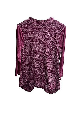LOGO by Lori Goldstein Lounge Long Sleeve T-Shirt (view 2)