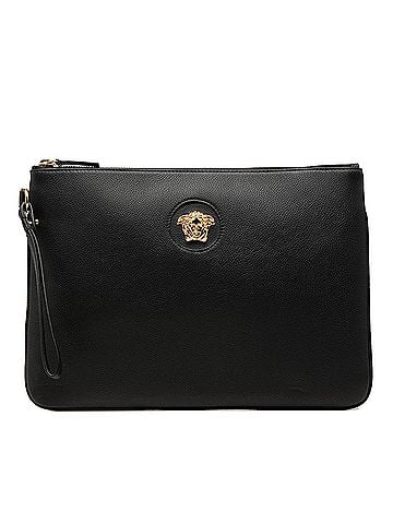 Versace Leather Medusa Wristlet Clutch (view 1)