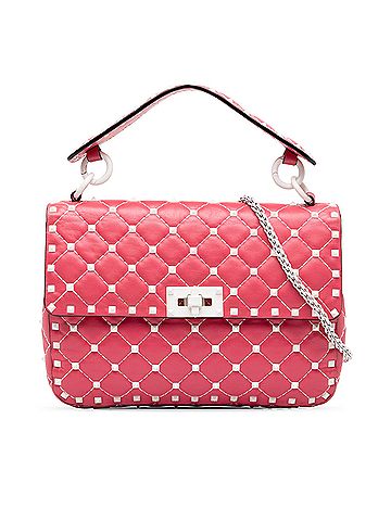 Valentino Medium Lambskin Free Rockstud Spike Satchel (view 1)