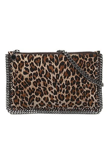 Stella McCartney Falabella Leopard Print Shaggy Deer Shoulder Bag (view 1)
