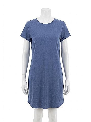 Dylan Tee Shirt Dress in Blue (view 1)