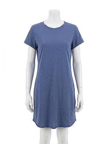 Dylan Tee Shirt Dress in Blue (view 1)
