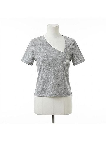 Heartloom Cheryl Short Sleeve Tee in Heather Grey (view 1)