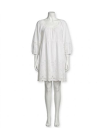 Gentle Fawn Coralina Embroidered Eyelet Dress in White (view 1)