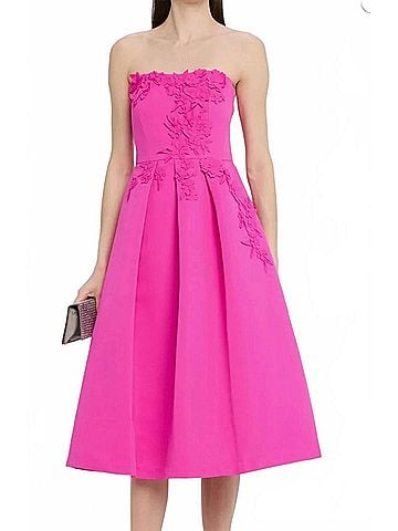 Sachin + Babi Evie Midi Dress in Cerise (view 2)