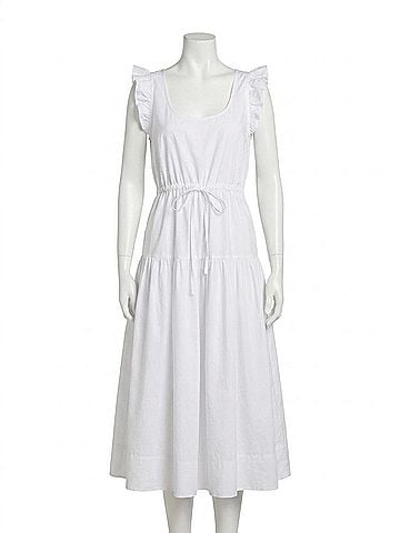 Sundry Pleated Dress in Sea Breeze (view 1)