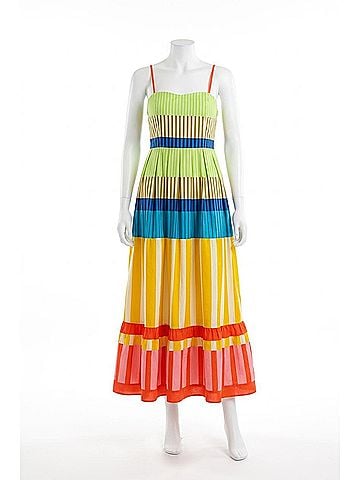 Karlie Stripe Maxi Dress in Multi (view 1)