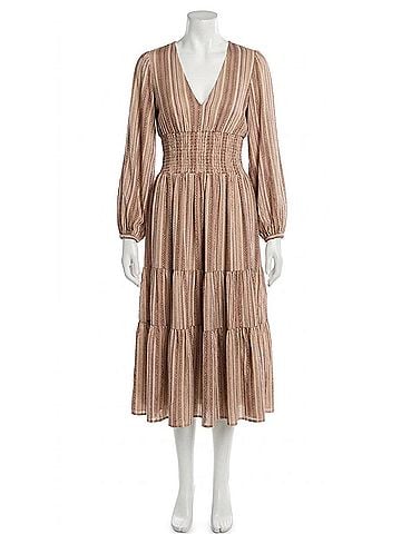 Traffic People Folklore Frailty Whisper Dress in Brpwn (view 1)