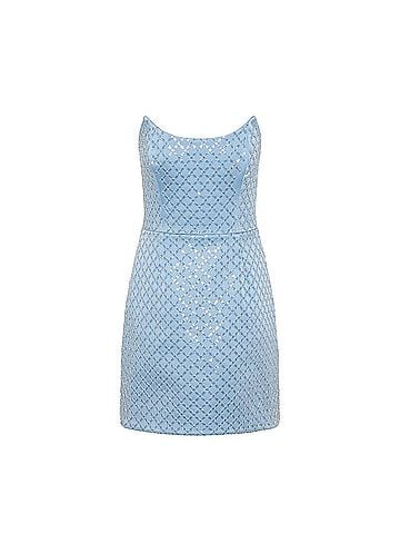 Rebecca Vallance Alix Mini Dress in Blue (view 1)