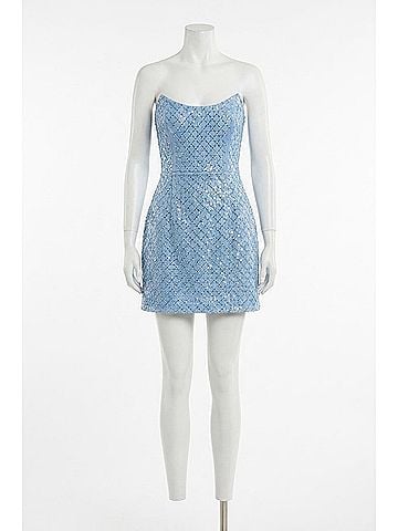 Rebecca Vallance Alix Mini Dress in Blue (view 2)