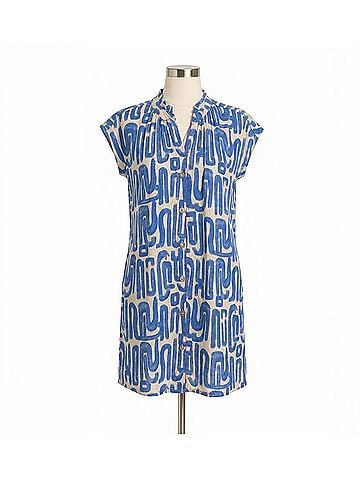 THML Coastal Maze Dress in Blue (view 1)