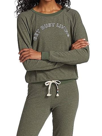 Sol Angeles Get Busy Living Pullover in Olive (view 2)