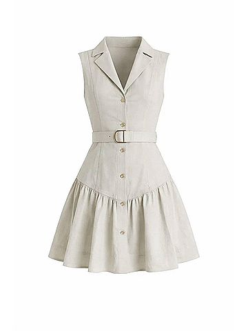 Karina Grimaldi Nysa Denim Mini Dress in Jelly Mint (view 1)
