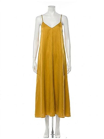 Marella Voliera Midi Dress in Cognac (view 1)