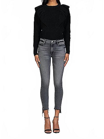 Black Orchid Denim Miranda Off Step High Rise Skinny Jeans in Kissing In The Dark (view 2)