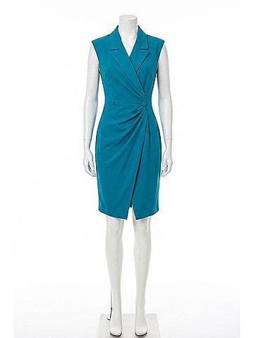 Nicole Miller Sleeveless Jacket Dress in Crystal Teal (view 1)