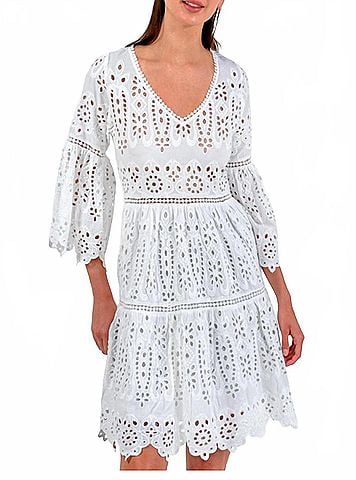 Gretchen Scott Designs Saucy Dress in White (view 2)