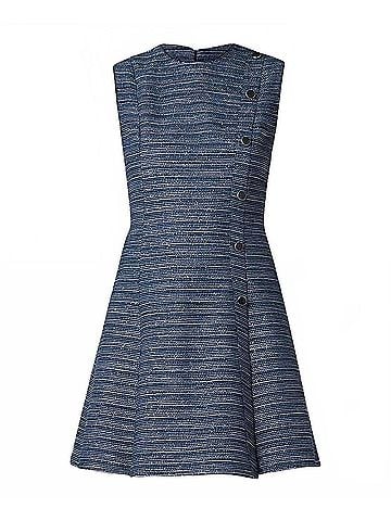 Shoshanna Gigi Midi Dress in Navy Multi (view 1)