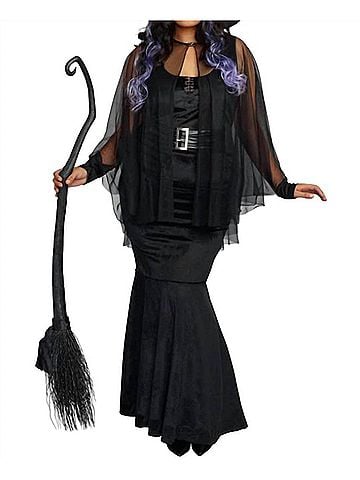 Dreamgirl Bewitching Beauty Costume Dress - Plus in Black (view 2)