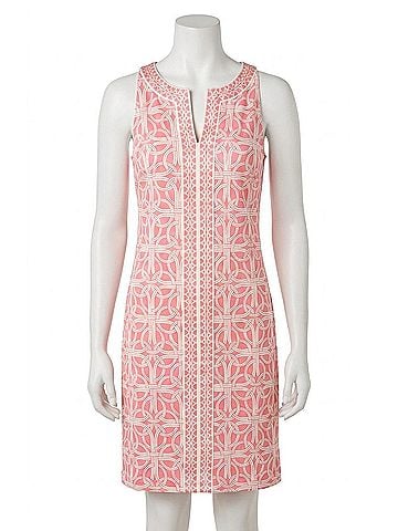 Gretchen Scott Designs Plain Jane Ring Toss Dress in Melon (view 1)