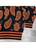 Obermeyer Paisley Orange Black Pullover Sweater Size M - photo 6