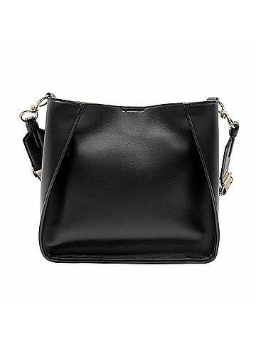 Stella McCartney Stella McCartney logo square shoulder bag, perforated, 557906, synthetic leather, black, women's. (view 2)