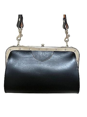 Comme des Garçons Comme des Garçons COMME des GARCONS Comme Garçons Clasp Leather 2-way Shoulder Bag Clutch Black Women's (view 1)