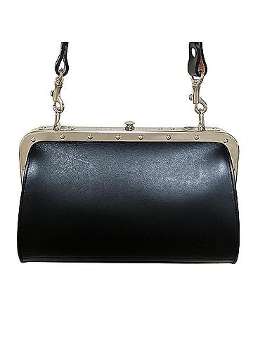 Comme des Garçons Comme des Garçons COMME des GARCONS Comme Garçons Clasp Leather 2-way Shoulder Bag Clutch Black Women's (view 2)