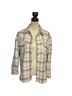 Goodnight Macaroon Plaid Tan Ivory Jacket Size L - photo 2