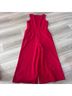 Karl Lagerfeld Paris 98% Polyester 2% Spandex 100% Polyester Red Jumpsuit Size 8 - photo 5