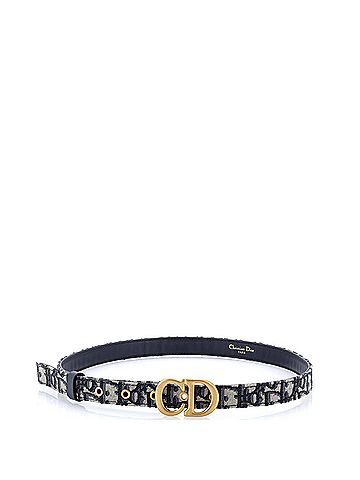 Christian Dior Saddle Belt Oblique Canvas Thin (view 2)