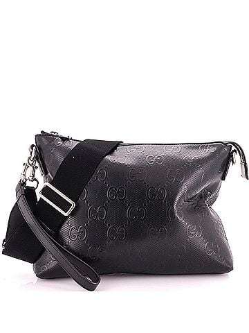 Gucci Convertible Messenger Bag GG Embossed Perforated Leather Medium (view 1)