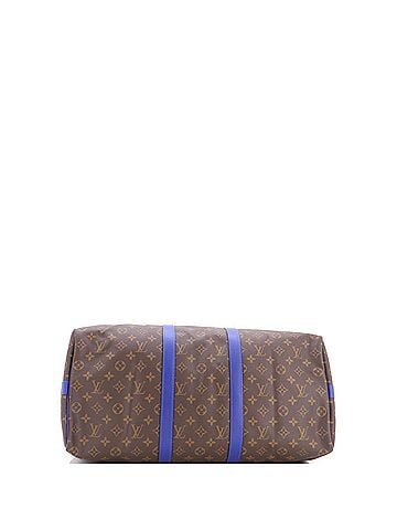 Louis Vuitton Keepall Bandouliere Bag Monogram Canvas with Coquelicot Leather Trim 50 (view 2)
