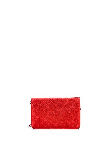 Chanel Wallet on Chain Quilted Glitter Fabric (view 2)