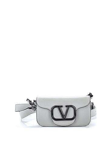 Valentino Garavani VLogo Loco Flap Shoulder Bag Leather Small (view 1)