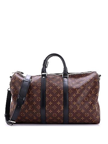 Louis Vuitton Keepall Bandouliere Bag Macassar Monogram Canvas 45 (view 1)