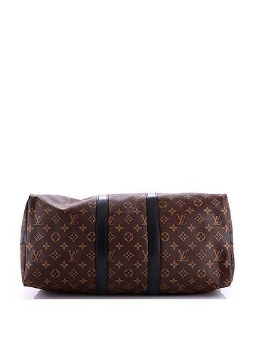 Louis Vuitton Keepall Bandouliere Bag Macassar Monogram Canvas 45 (view 2)