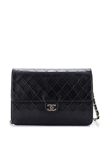 Chanel Vintage Square CC Flap Bag Quilted Lambskin Medium (view 1)
