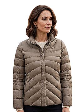 Lands' End Packable Puffer Jacket Jacket (view 1)