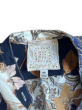 Johnny Was Leo Button Down Top Short Sleeve T-Shirt (view 2)