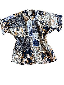 Johnny Was Leo Button Down Top Short Sleeve T-Shirt (view 1)