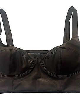 Lululemon Athletica Everlux™ Longline Workout Bra Faux Leather Top (view 2)
